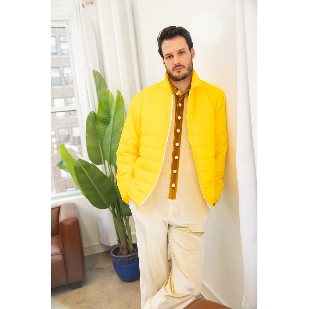 Airman Puff Jacket - Yellow