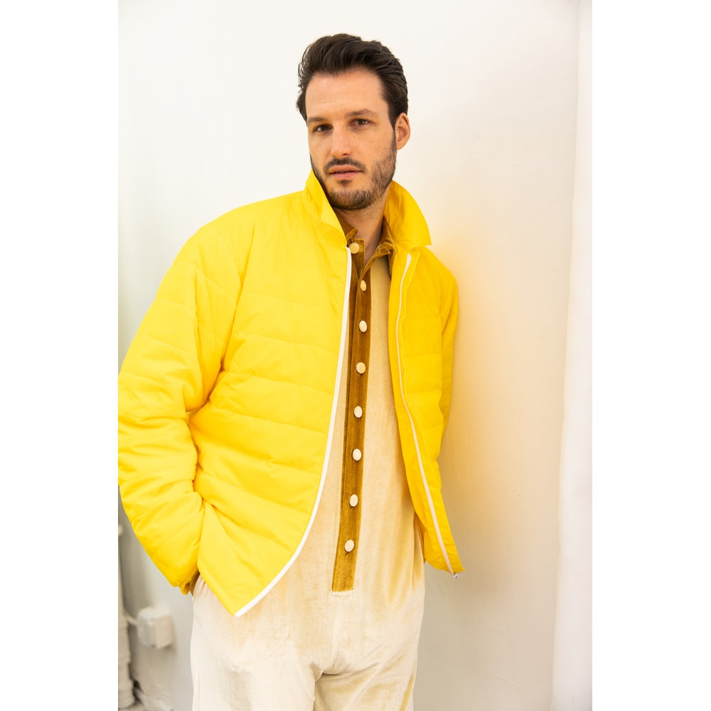 Airman Puff Jacket - Yellow