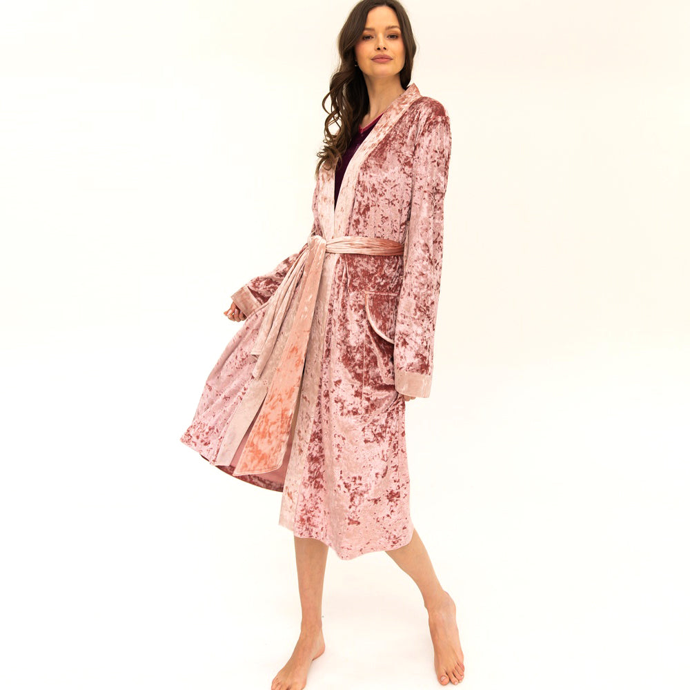 Belle Midi Robe - Pink Mauve / Lt. Pink