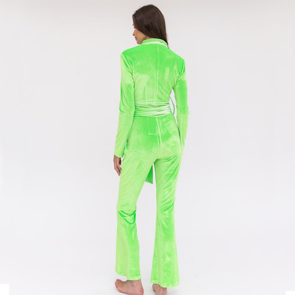 Lily Jumpsuit - Shamrock Green / Neon Green