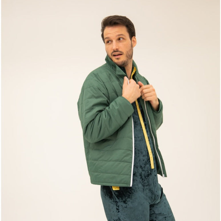 Airman Puff Jacket & Pant Set - Forest Green