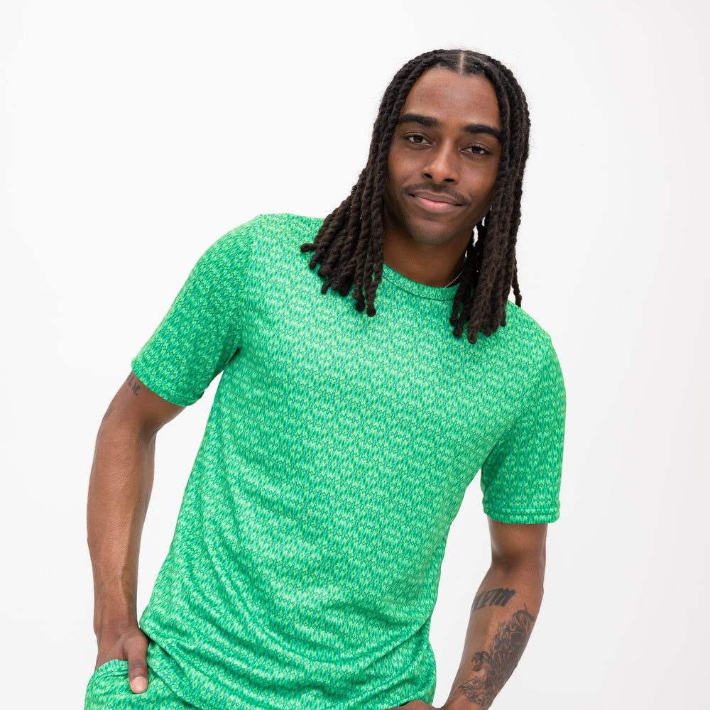 Short Sleeve T-Shirt - Green Crystal