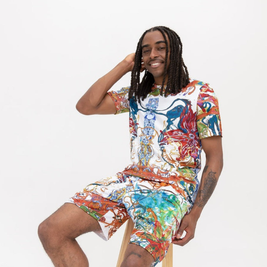 Short Sleeve T-Shirt - Bird Print
