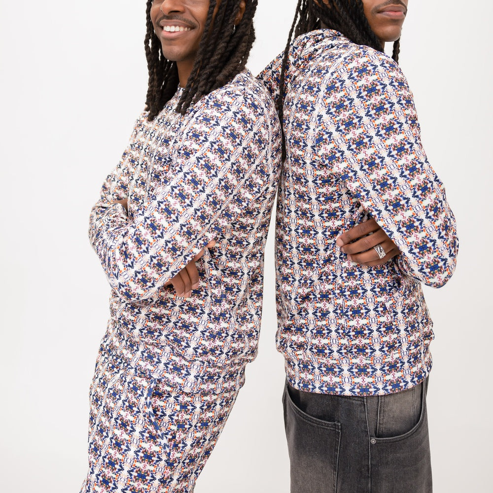 Pullover Hoodie - Blue Inks