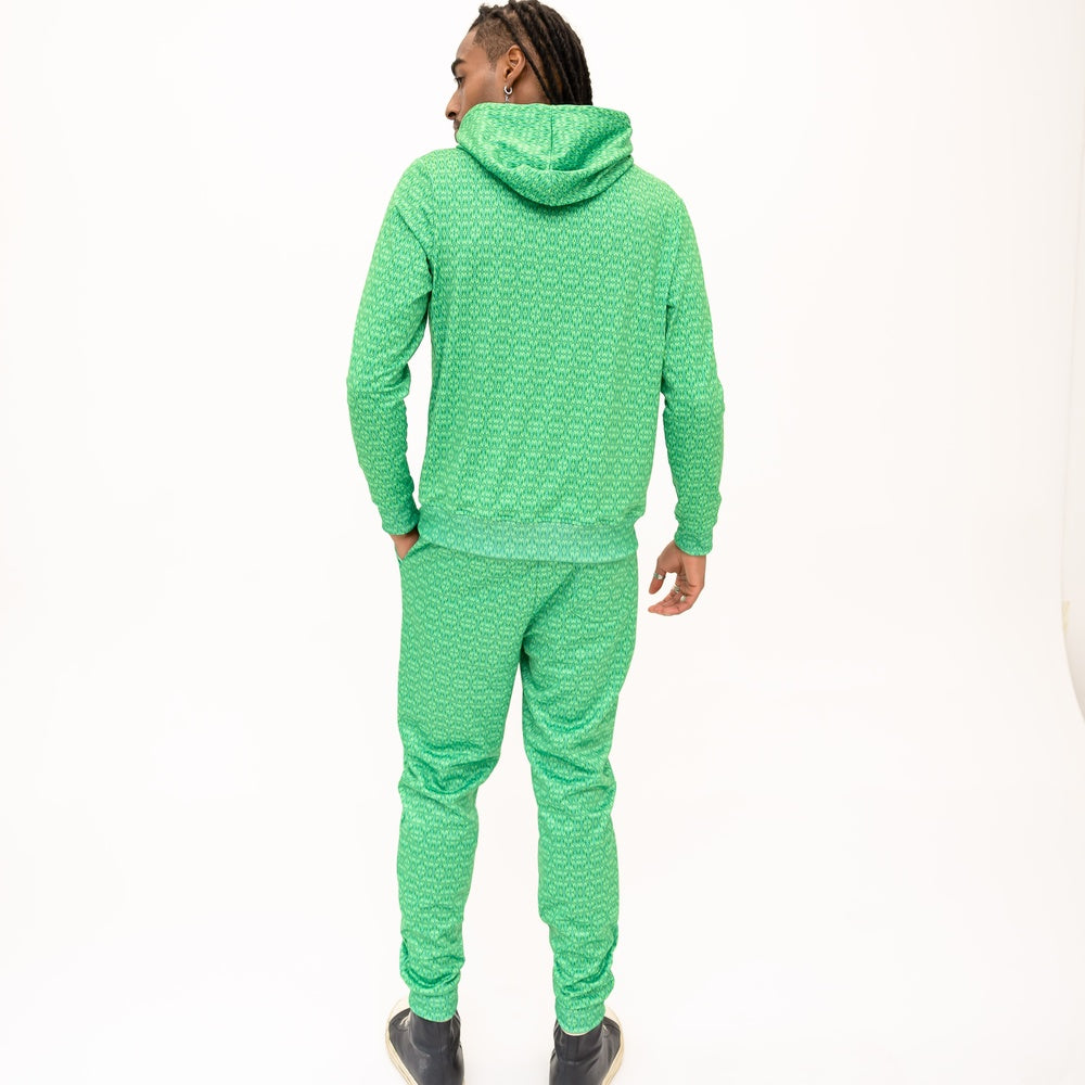 Pullover Hoodie - Green Crystal