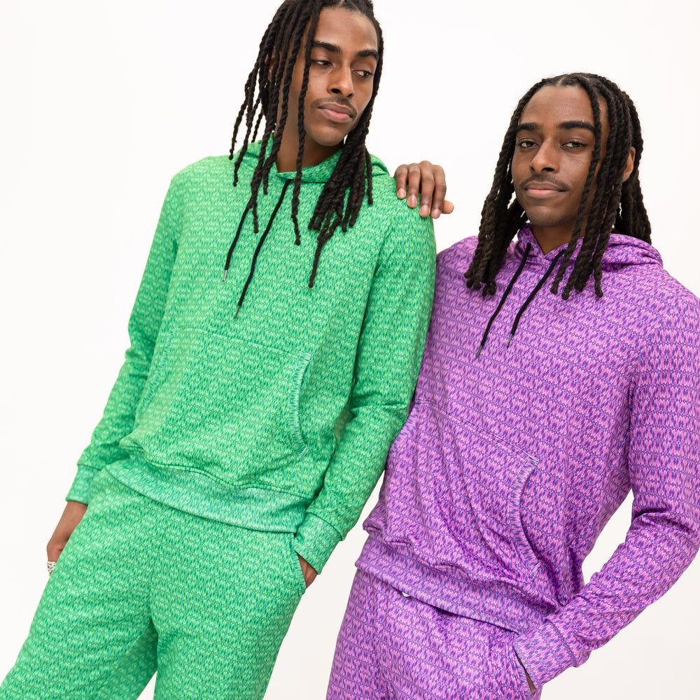Pullover Hoodie - Purple Crystal