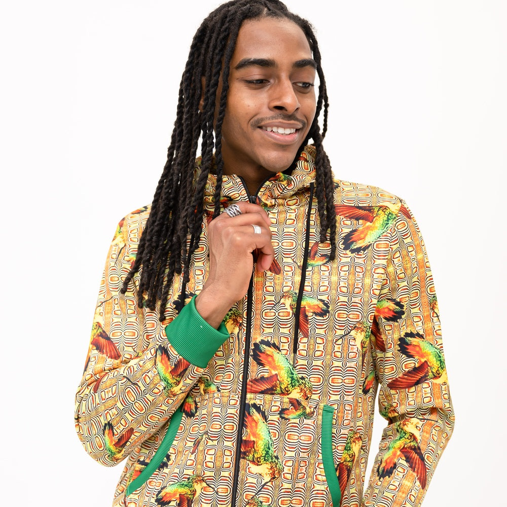 Zip Hoodie - Hummingbird Yellow