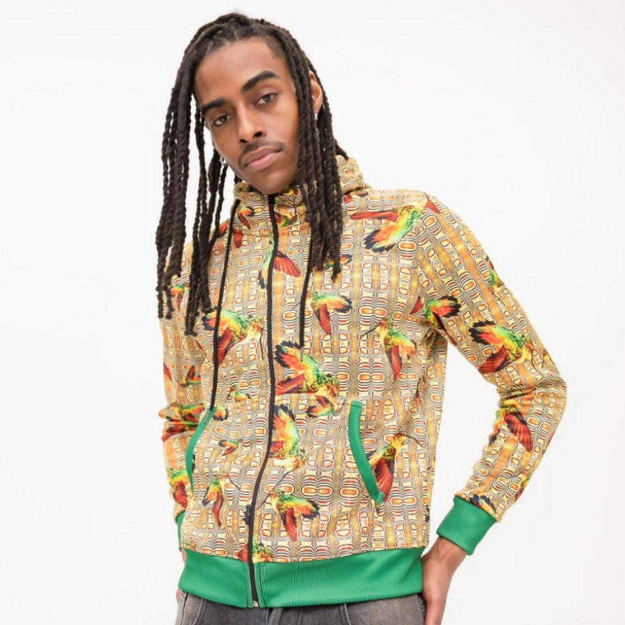 Zip Hoodie - Hummingbird Yellow