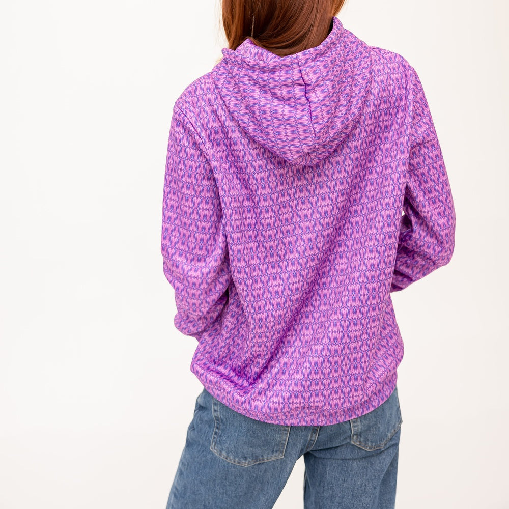 Women's Pullover Hoodie - Purple Crystal