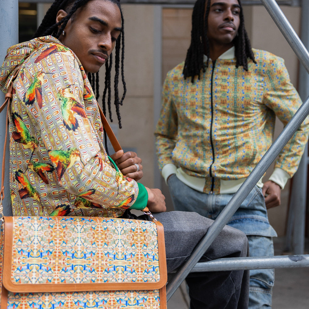 Messenger Bag - Yellow Blue Horse